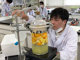 抽出実験の様子