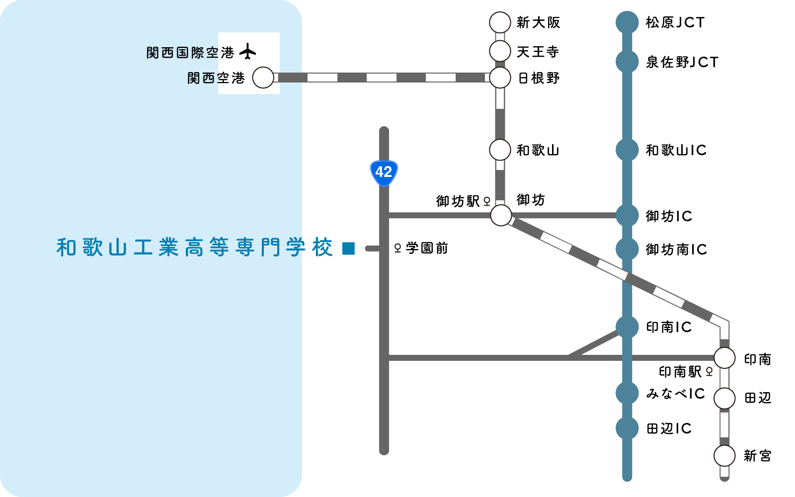 周辺路線図