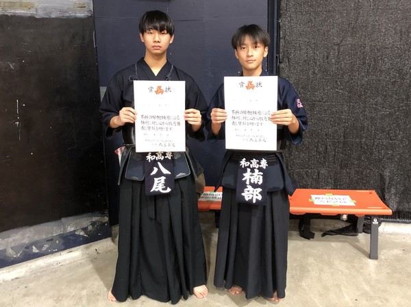 学生が剣道大会で優勝・準優勝