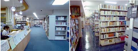 View of the library floor ＆ Open-shelf room